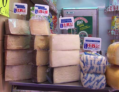 Three kinds of Manchego