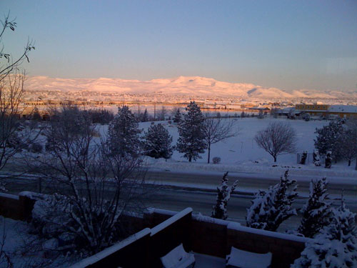 Sparks NV in the Snow