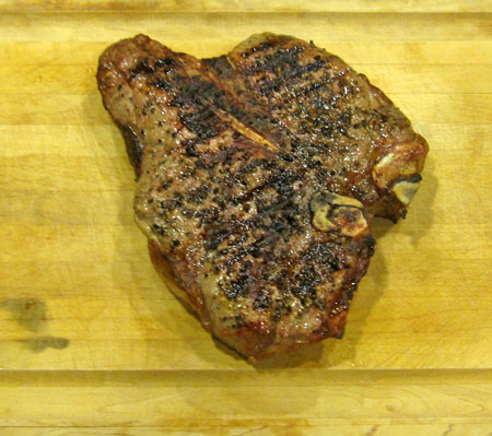 giant grilled steak